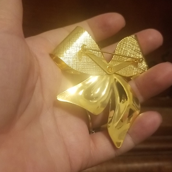 Gold tone brooch PM 1107 - Picture 4 of 6